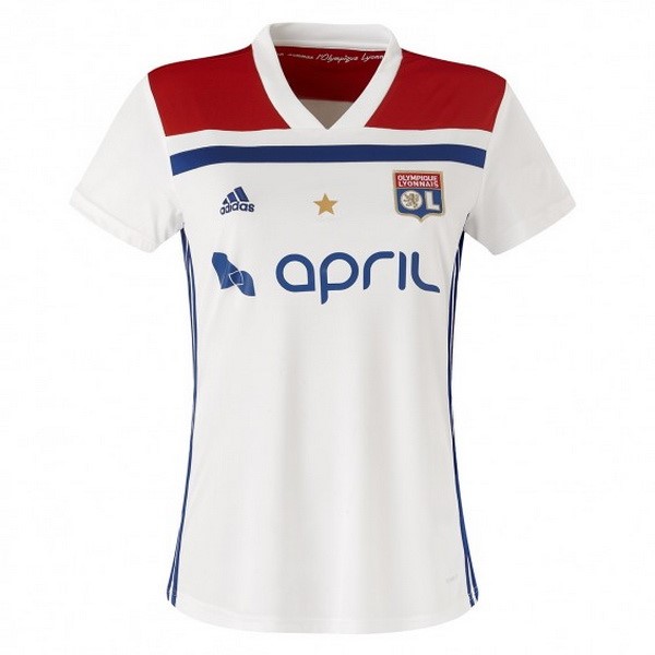 Camiseta Lyon Primera Mujer 2018-2019 Blanco